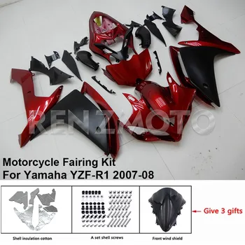 Комплект за обтекател на мотоциклети Комплект за тяло Пластмасов за YAMAHA YZF-R1 YZF R1 2007-2008 Аксесоари Инжекционна каросерия Y1007-103a