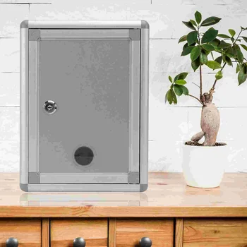 Кутия за предложения с ключалка 1PC, стенна пощенска кутия за оплаквания от алуминиева сплав кутия ключ за домашен офис - 20 x