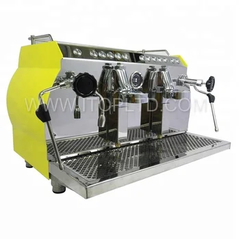 Нов стил на едро 11l електрически търговски две група кафе машина еспресо за продажба Експресна кафемашина