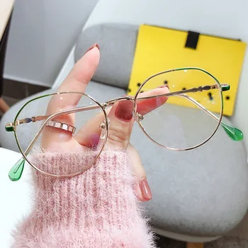 Нова анти-синя светлина очила грим тенденция очила рамка мъже и жени корейски версия късогледство очила Gafas де сол Mujer
