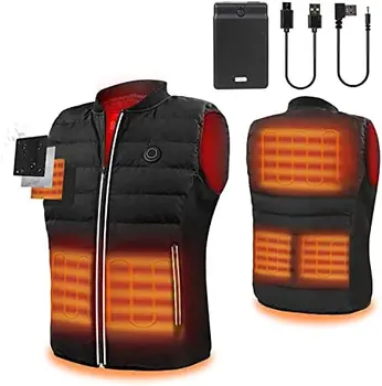 Отопляема жилетка с батерия USB зареждане отопляемо яке зимно тяло топло жилетка за мъже