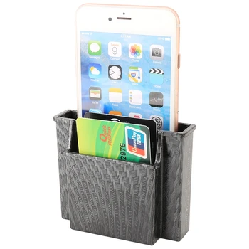 Преносима кутия за съхранение на карти за мобилни телефони за кола (сива)
