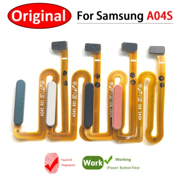 Пръстов отпечатък за Samsung A04S Сензор за пръстов отпечатък Превключвател за захранване Flex кабел подмяна ремонтни части