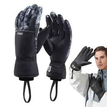 Ръкавици за сняг Ветроупорни ръкавици Ветроупорен студено време Mitten сензорен екран водоустойчив топли ръкавици за лов Туризъм Сноуборд