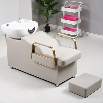 Салон за красота шампоан стол фризьорски стилист наклон шампоан мобилен стол за красота Les Chaises мебели за измиване на косата GY50GP