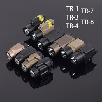 Тактически TR1 TR3 TR4 TR7 TR8 пистолет леко оръжие светлина червена точка лазерен мерник за Glock 17 19 CZ75 1911 Лов Lanterna LOGO