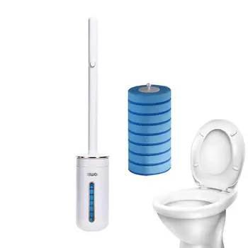 Четки за тоалетна чиния Ароматизирана четка за тоалетна без контакт Сменяема тоалетна чиния Почистващ държач за четка за хотел Приятен аромат