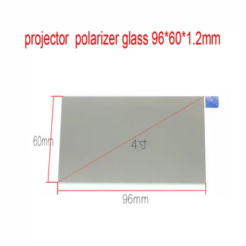  термично изолиращо поляризаторно стъкло 96 * 60 * 1,2 мм за 4 инчов lcd мини led проектор ремонт за Vankyo